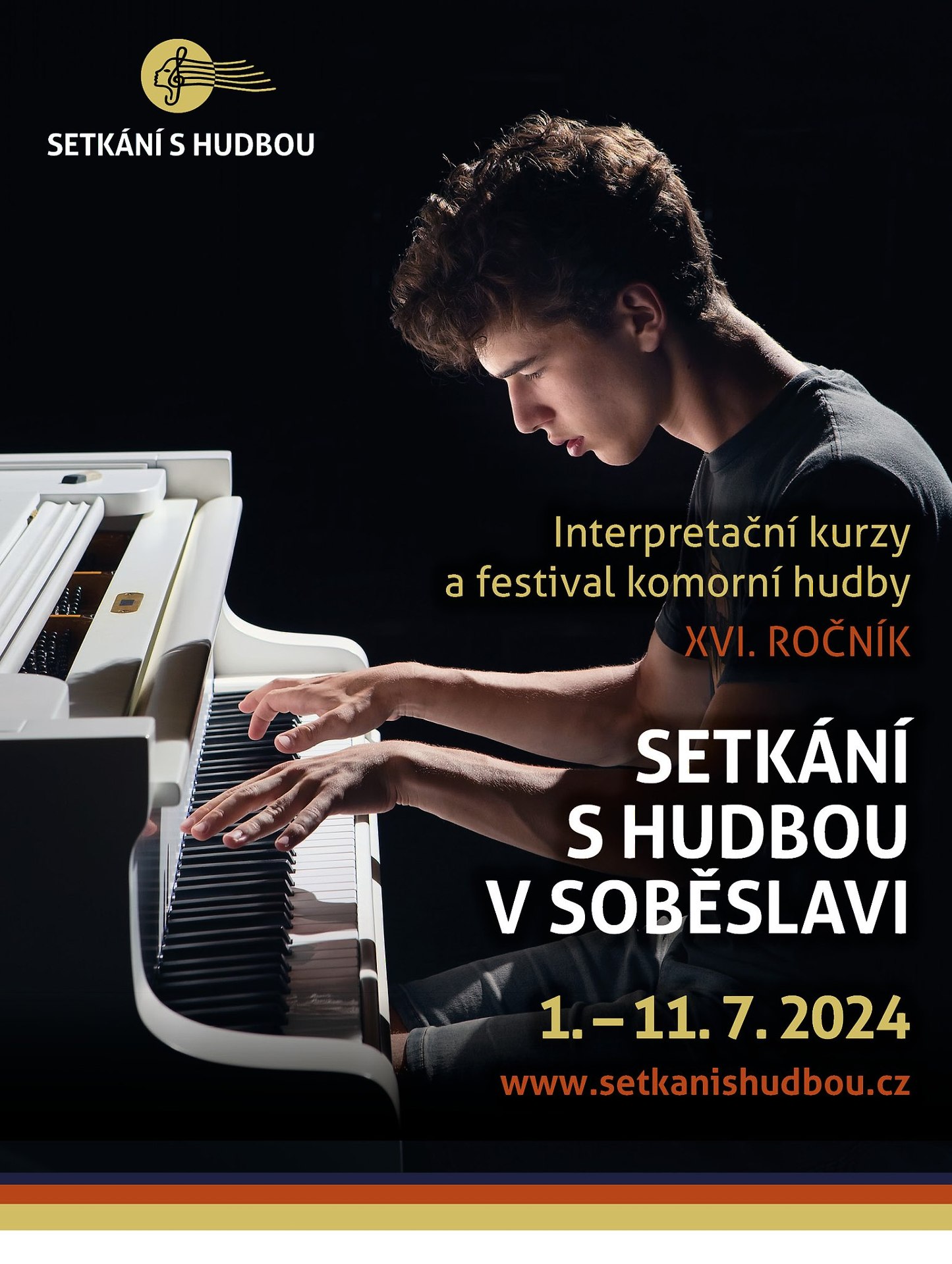 Matěj Pinkas plakát Setkání s hudbou v Soběslavi 2024